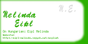 melinda eipl business card